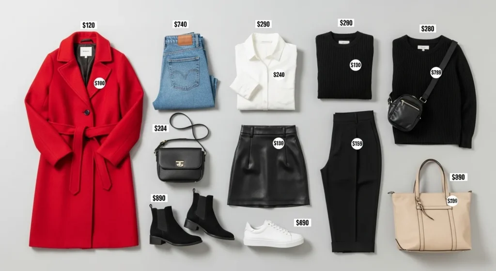 Десять базових речей капсульного гардеробу 2026 року з цінами