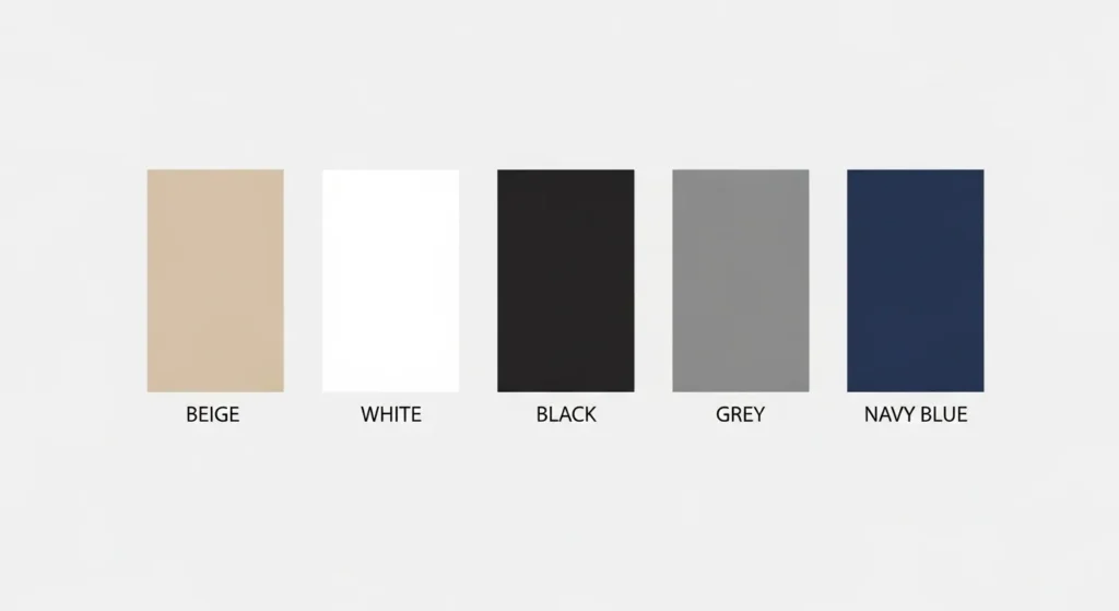 Таблиця базових кольорів для жіночого гардероба