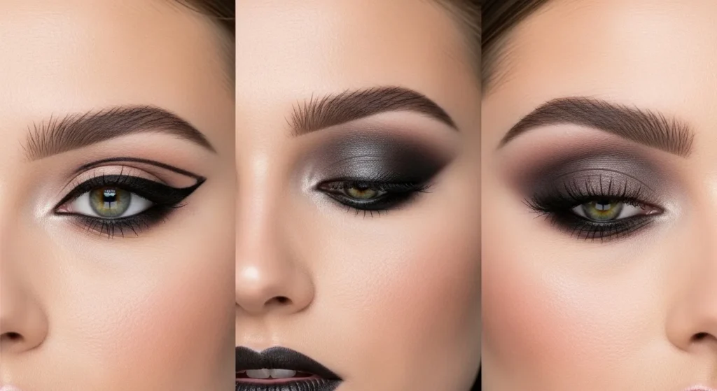 Три основні техніки макіяжу очей - класична, горизонтальна, вертикальна