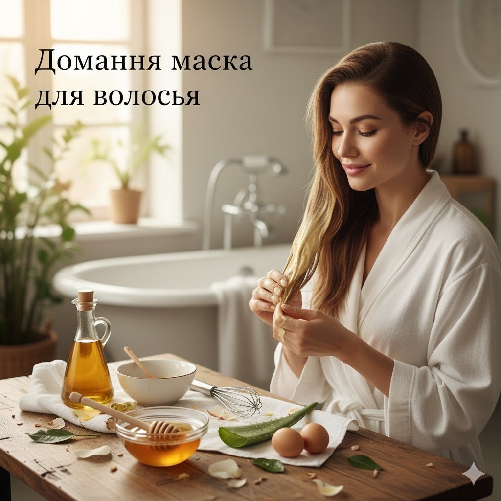 домашні маски для пошкодженого волосся з натуральними інгредієнтами.