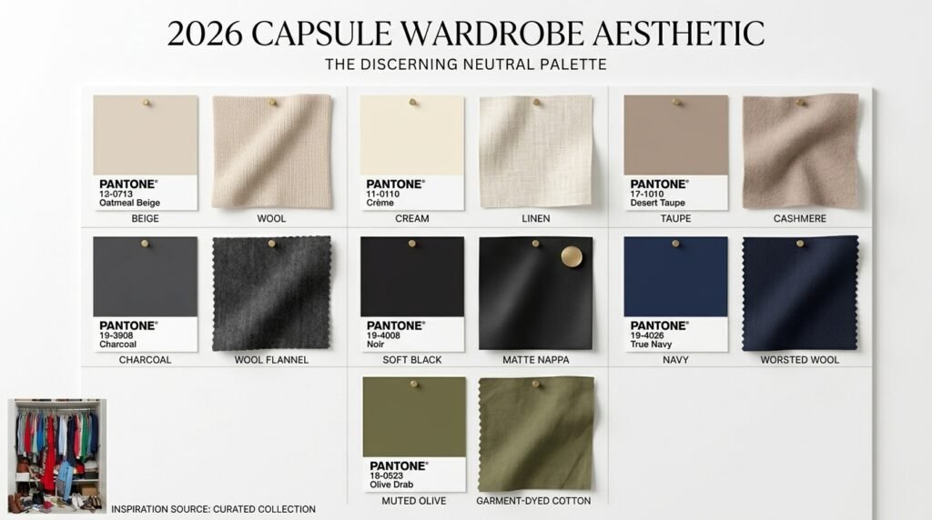 Палітра кольорів для стильного недорогого гардеробу 2026