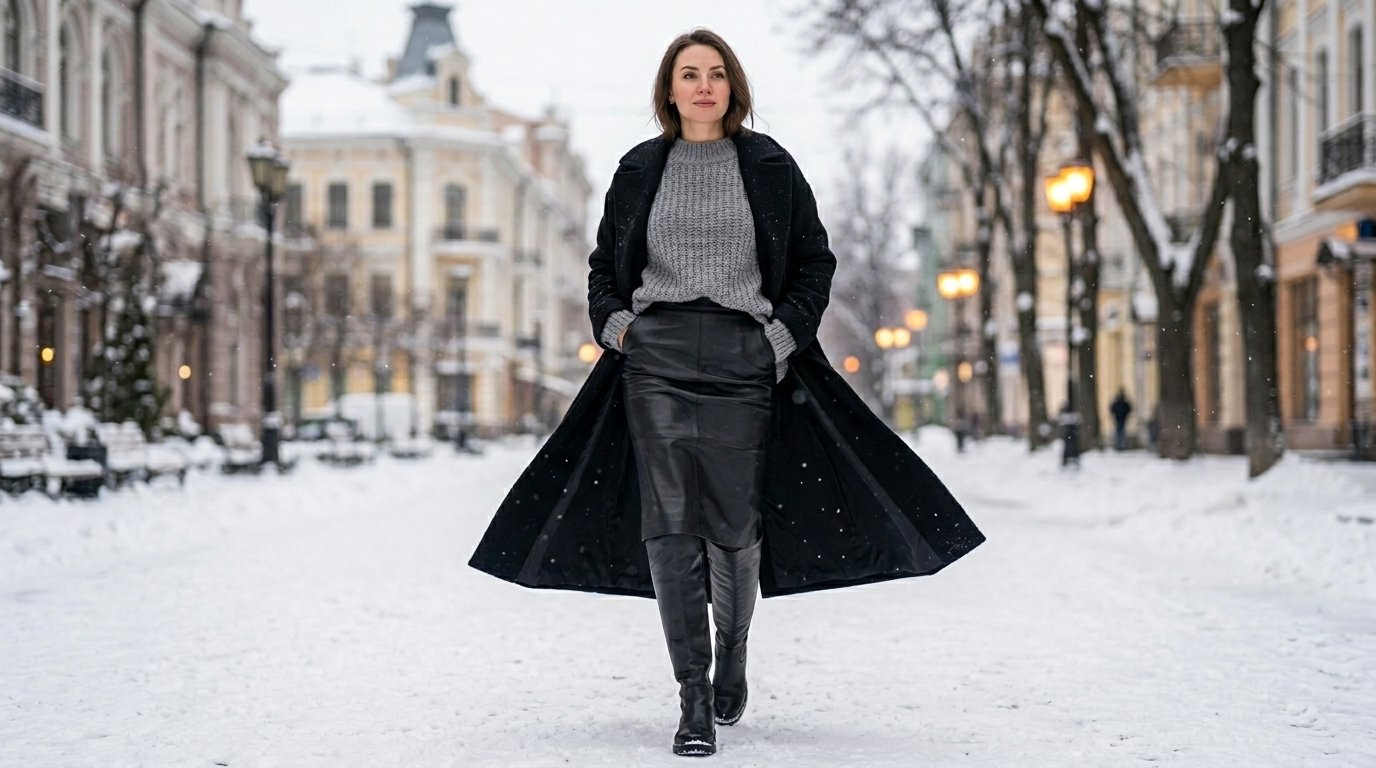 Як носити спідницю взимку 2026: 12 теплих образів, щоб не мерзнути