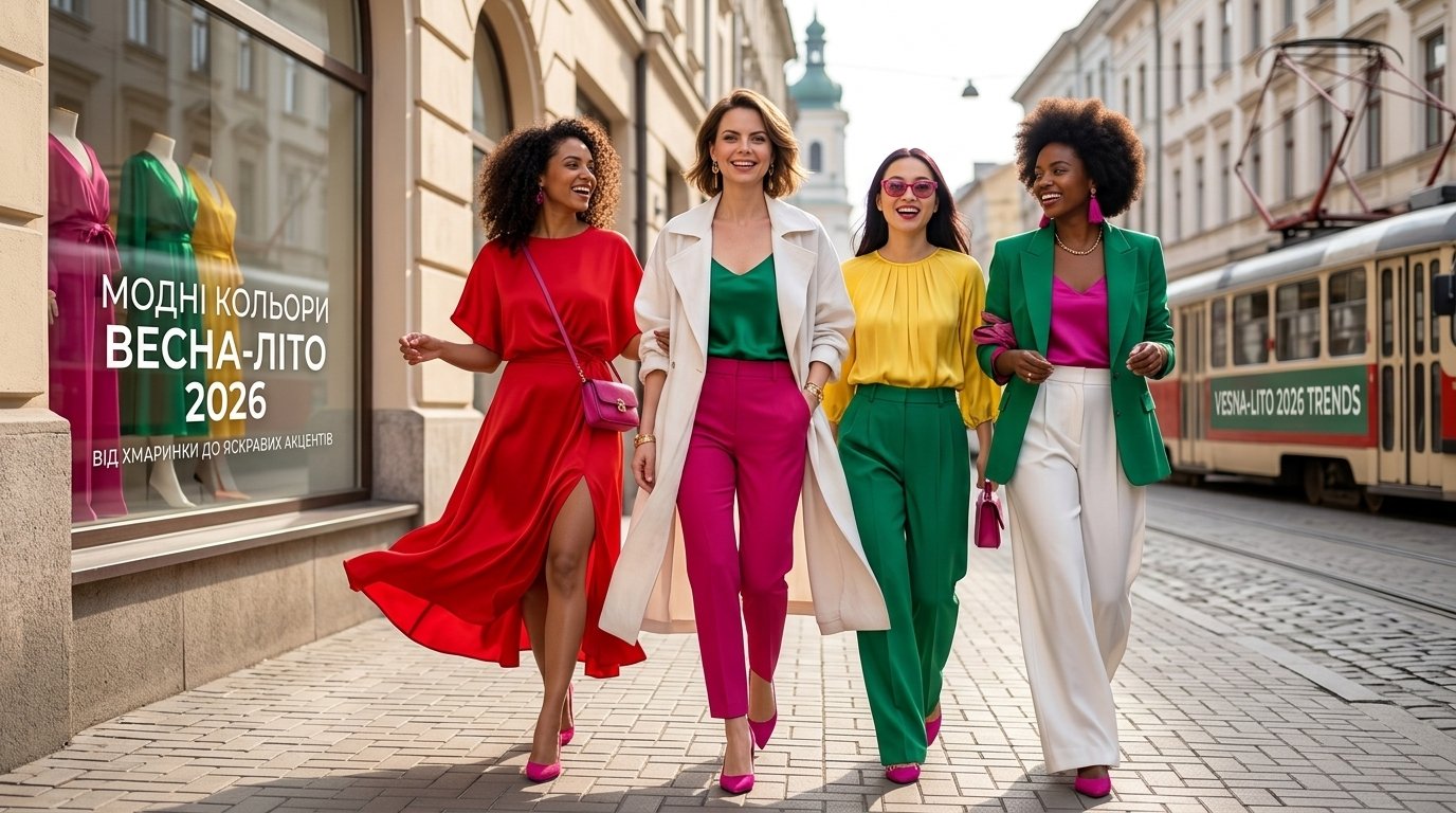 Модні кольори сезону весна-літо 2026