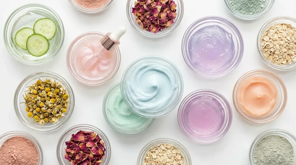 засоби з кислотами різних текстур для різних типів шкіри обличчя флетлей