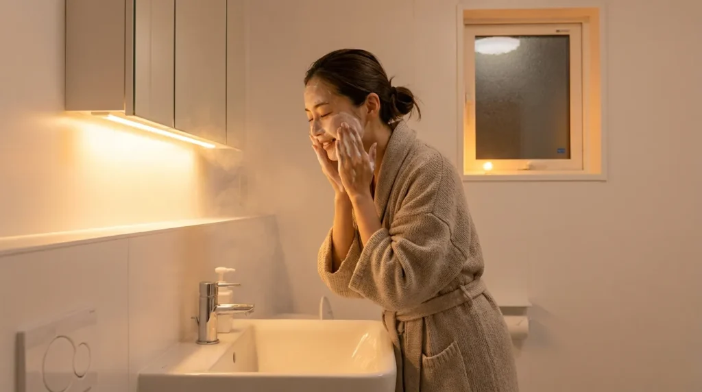 подвійне очищення шкіри обличчя ввечері — перший і другий крок