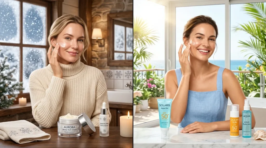сезонний догляд за комбінованою шкірою — зима і літо