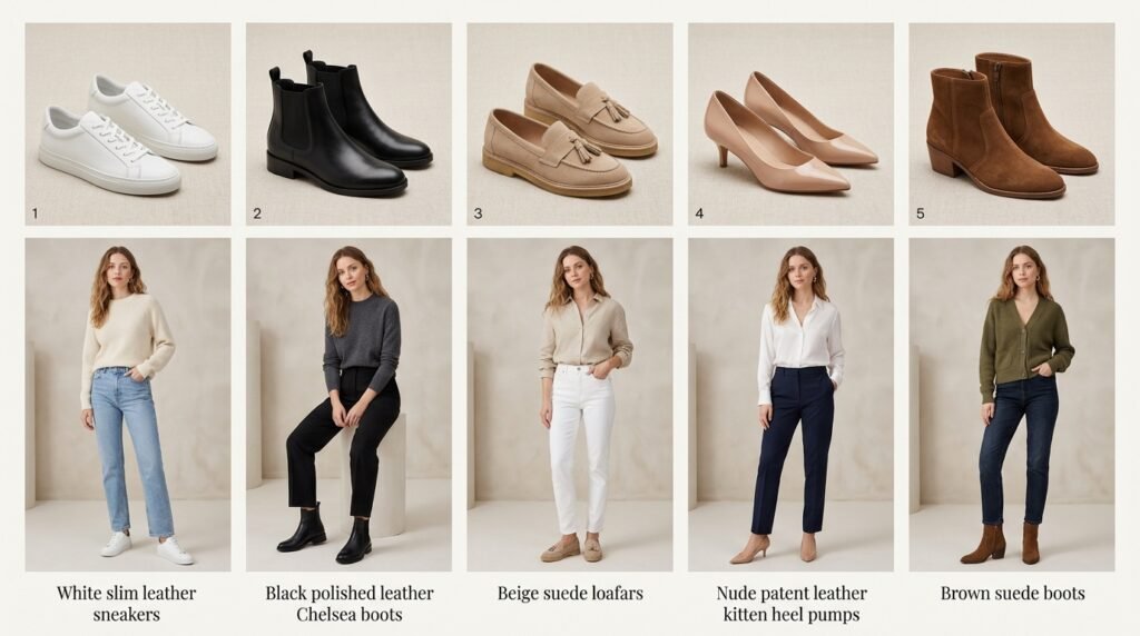 Поєднання взуття за стилями
