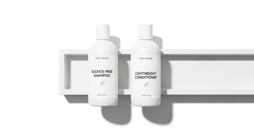 Безсульфатний шампунь і кондиціонер для тонкого волосся