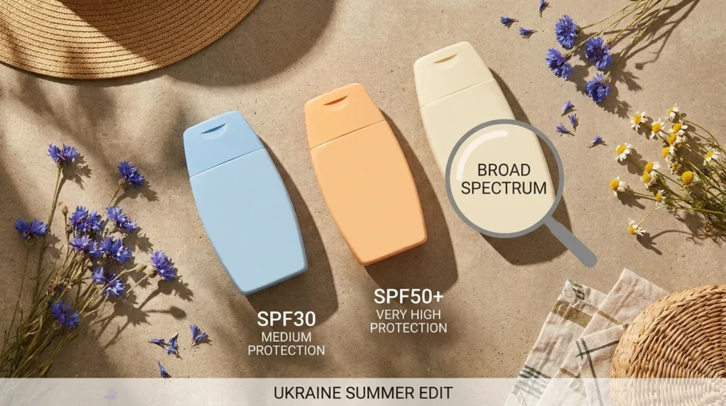 Порівняння SPF 30 та SPF 50 сонцезахисних кремів — UVA та UVB захист