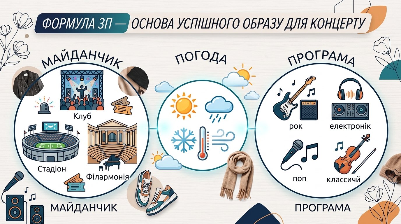Що одягнути на концерт в 2026: готові образи, правила та чек-лист для будь-якого жанру та майданчика