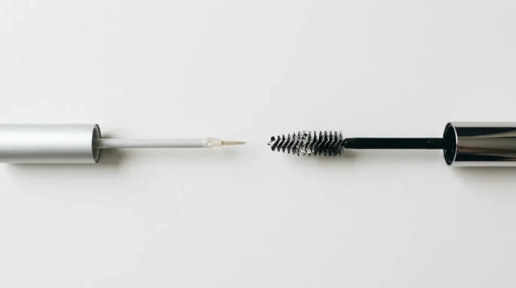 аплікатор для сироватки вій тонкий пензлик проти широкого — порівняння