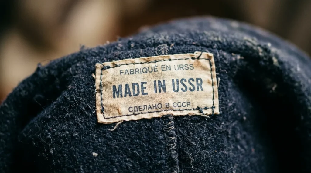 вінтажний лейбл на одязі з написом Made in USSR — перевірка автентичності