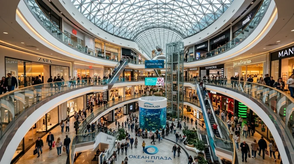 Інтер’єр торгового центру Ocean Plaza в Києві